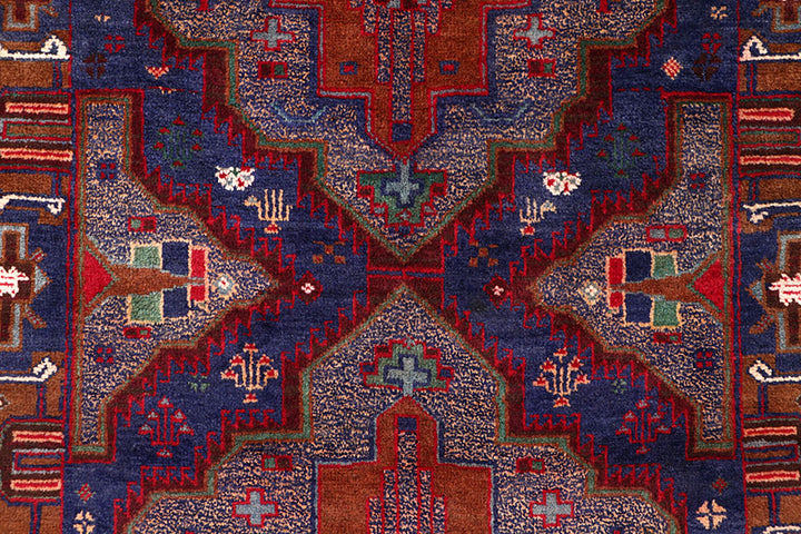 Dark Blue Baluchi 3' 3 x 6' 2 - No. 64296 - ALRUG Rug Store