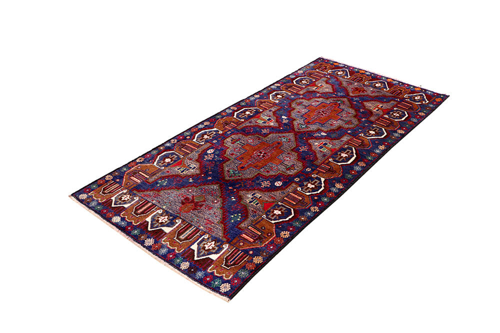 Dark Blue Baluchi 3' 3 x 6' 2 - No. 64296 - ALRUG Rug Store