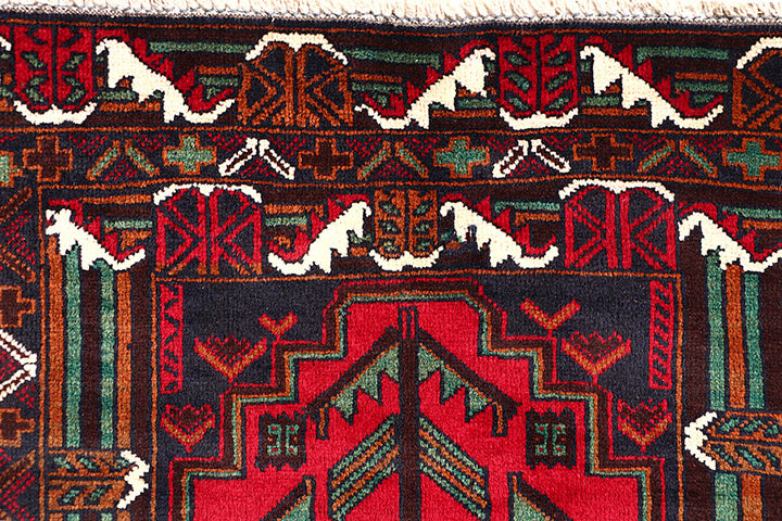 Multi Colored Baluchi 3' x 6' 5 - No. 64297 - ALRUG Rug Store