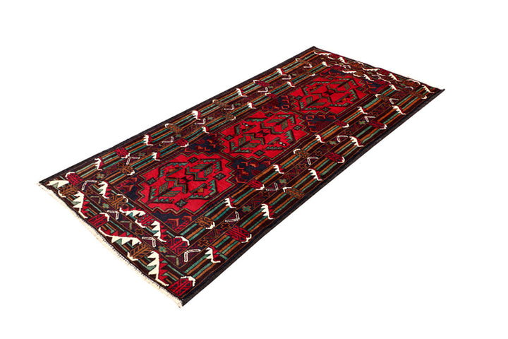 Multi Colored Baluchi 3' x 6' 5 - No. 64297 - ALRUG Rug Store