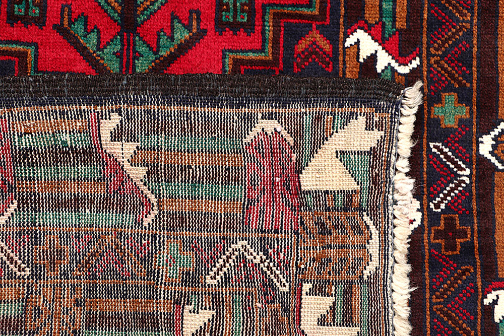 Multi Colored Baluchi 3' x 6' 5 - No. 64297 - ALRUG Rug Store