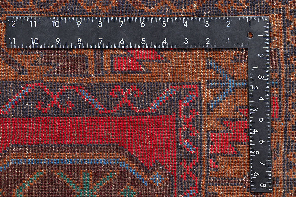 Firebrick Baluchi 3' 7 x 6' 4 - No. 64298 - ALRUG Rug Store
