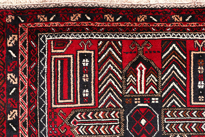 Firebrick Baluchi 3' 8 x 6' 6 - No. 64299 - ALRUG Rug Store