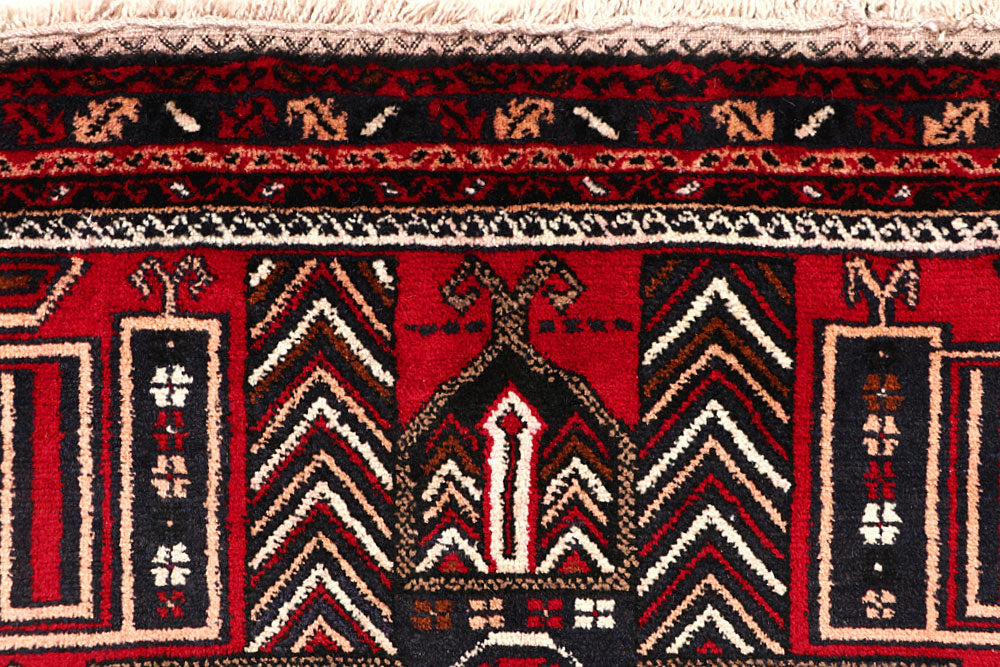 Firebrick Baluchi 3' 8 x 6' 6 - No. 64299 - ALRUG Rug Store