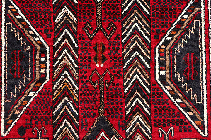 Firebrick Baluchi 3' 8 x 6' 6 - No. 64299 - ALRUG Rug Store