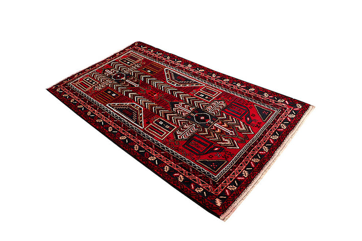 Firebrick Baluchi 3' 8 x 6' 6 - No. 64299 - ALRUG Rug Store
