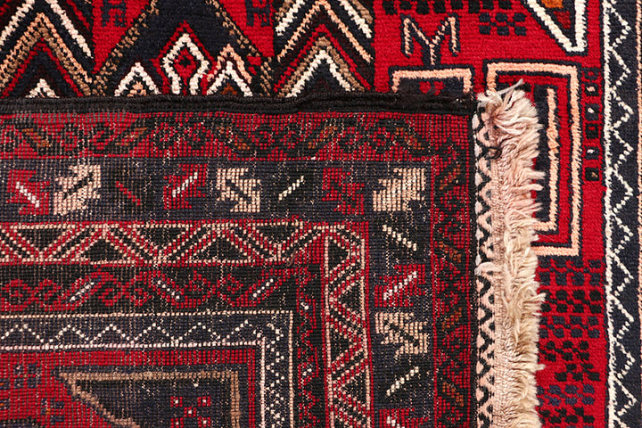 Firebrick Baluchi 3' 8 x 6' 6 - No. 64299 - ALRUG Rug Store