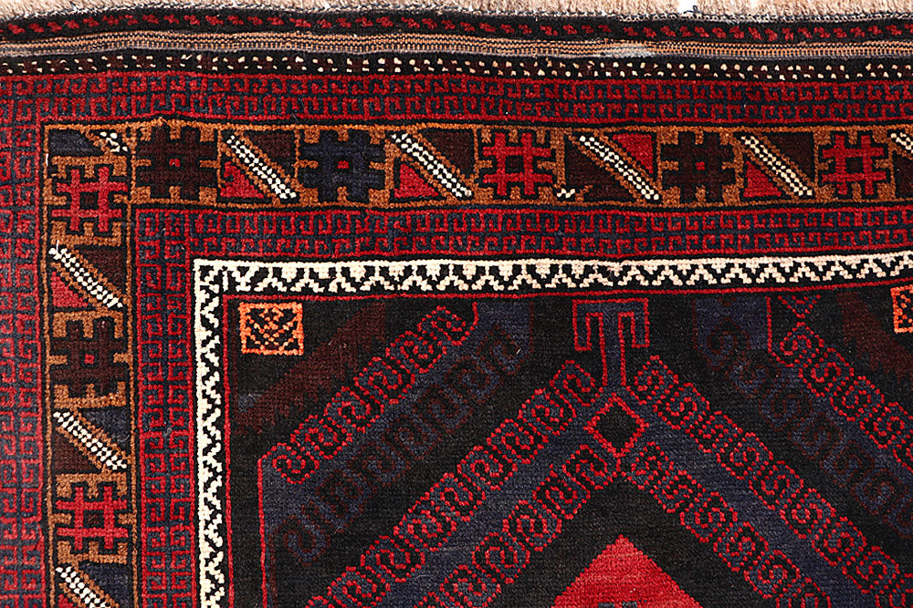 Multi Colored Baluchi 3' 5 x 6' 2 - No. 64302 - ALRUG Rug Store