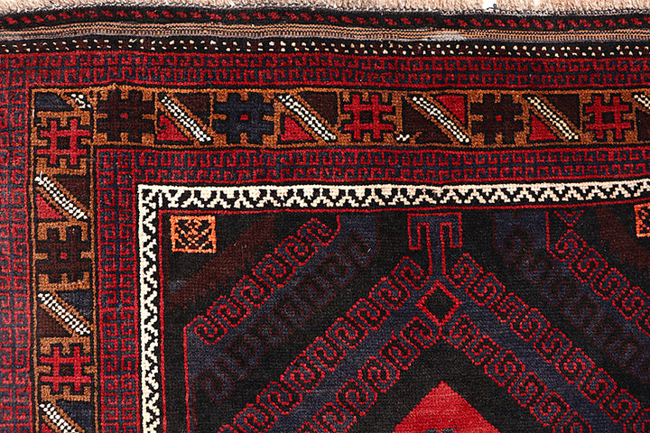 Multi Colored Baluchi 3' 5 x 6' 2 - No. 64302 - ALRUG Rug Store