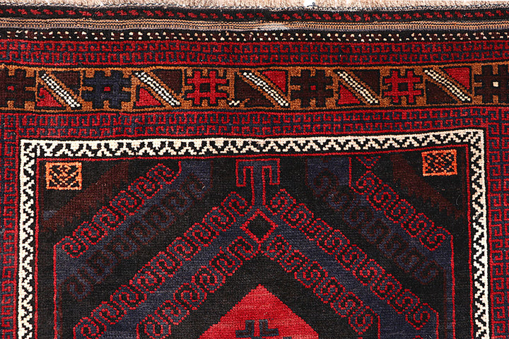 Multi Colored Baluchi 3' 5 x 6' 2 - No. 64302 - ALRUG Rug Store