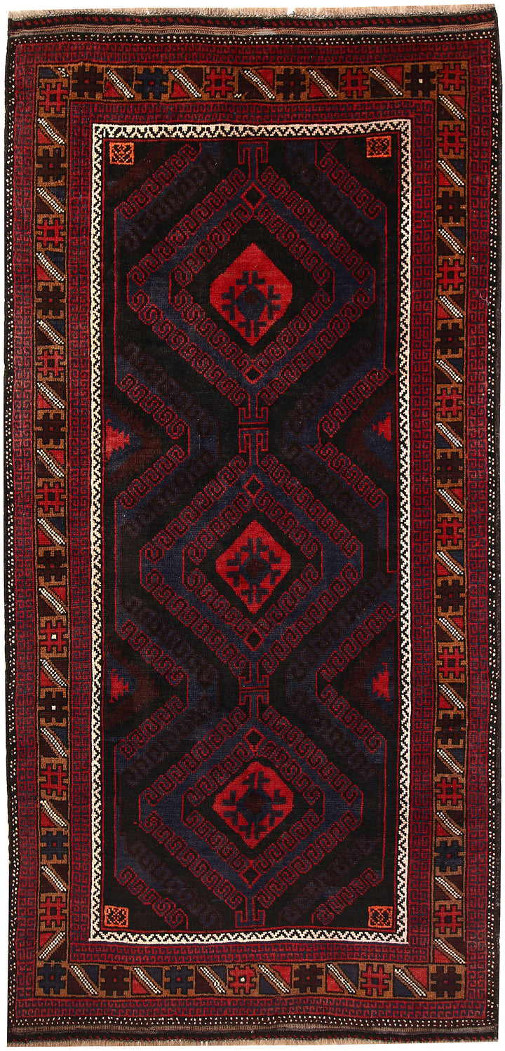 Multi Colored Baluchi 3' 5 x 6' 2 - No. 64302 - ALRUG Rug Store