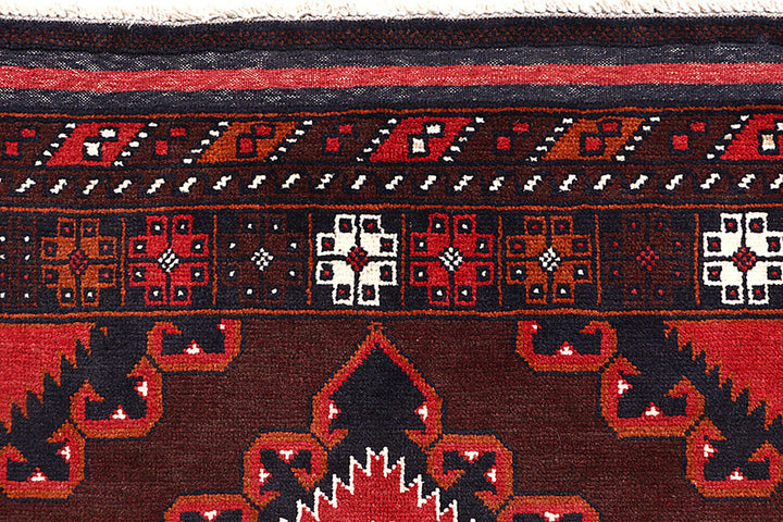 Saddle Brown Baluchi 3' 5 x 6' 2 - No. 64303 - ALRUG Rug Store