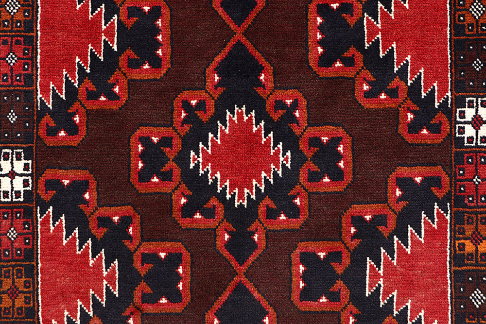 Saddle Brown Baluchi 3' 5 x 6' 2 - No. 64303 - ALRUG Rug Store