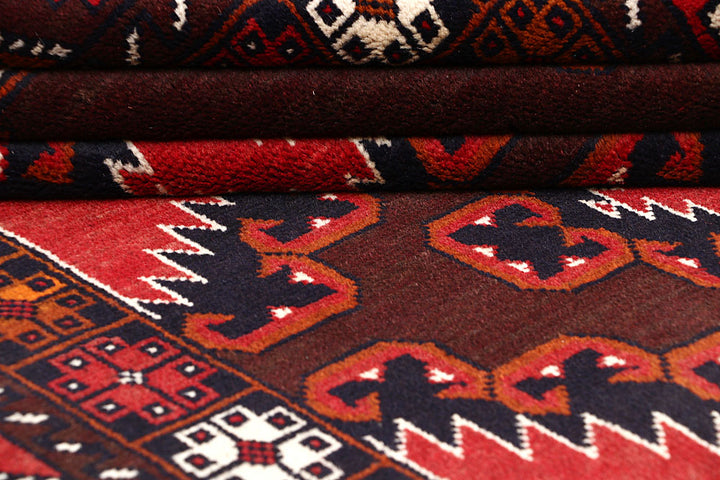 Saddle Brown Baluchi 3' 5 x 6' 2 - No. 64303 - ALRUG Rug Store