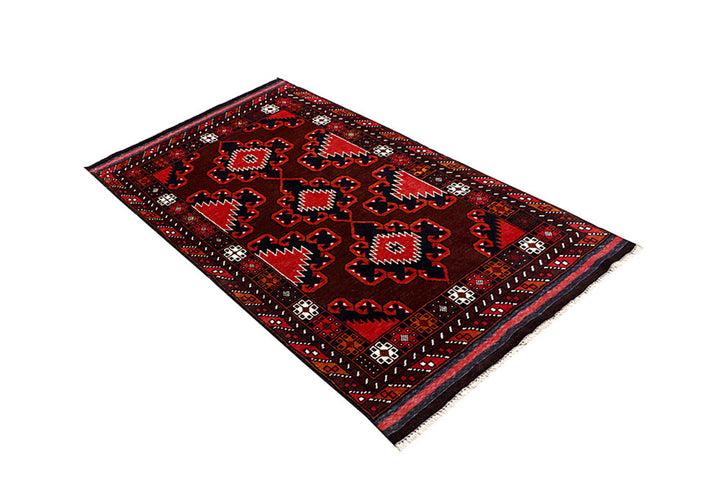 Saddle Brown Baluchi 3' 5 x 6' 2 - No. 64303 - ALRUG Rug Store