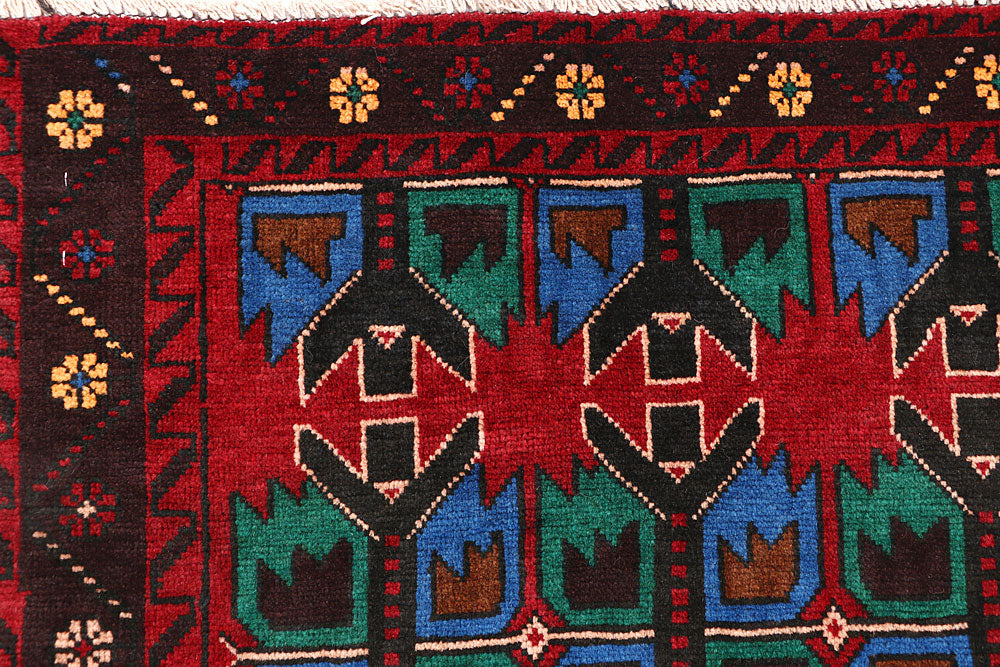 Firebrick Baluchi 3' 4 x 5' 10 - No. 64305 - ALRUG Rug Store