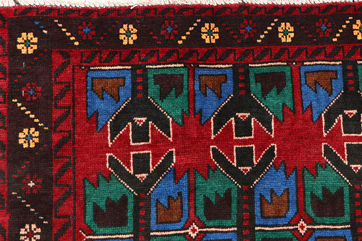 Firebrick Baluchi 3' 4 x 5' 10 - No. 64305 - ALRUG Rug Store