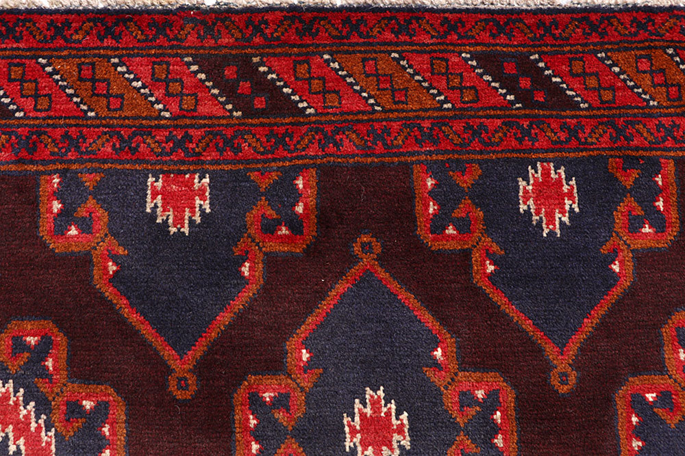 Maroon Baluchi 3' 6 x 6' 6 - No. 64307 - ALRUG Rug Store