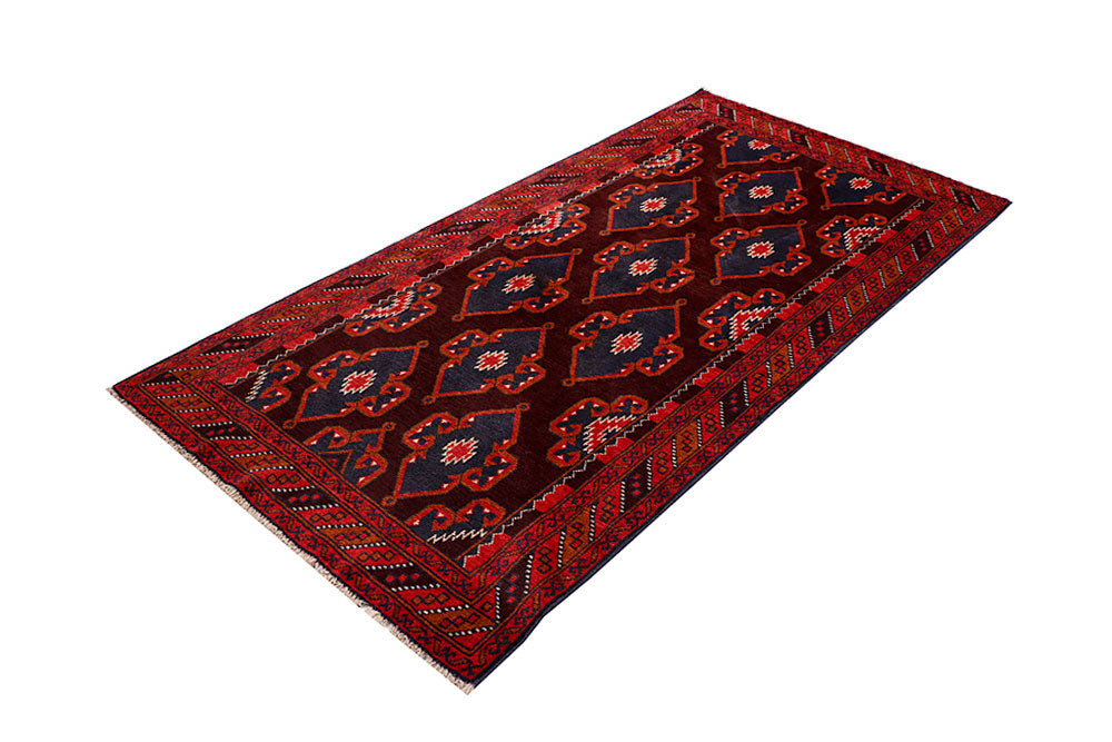 Maroon Baluchi 3' 6 x 6' 6 - No. 64307 - ALRUG Rug Store