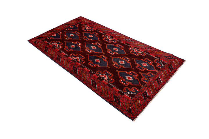 Maroon Baluchi 3' 6 x 6' 6 - No. 64307 - ALRUG Rug Store