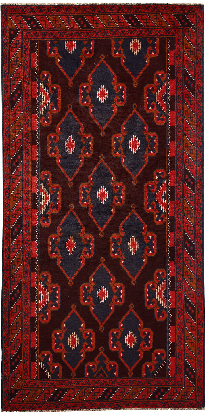 Maroon Baluchi 3' 6 x 6' 6 - No. 64307 - ALRUG Rug Store