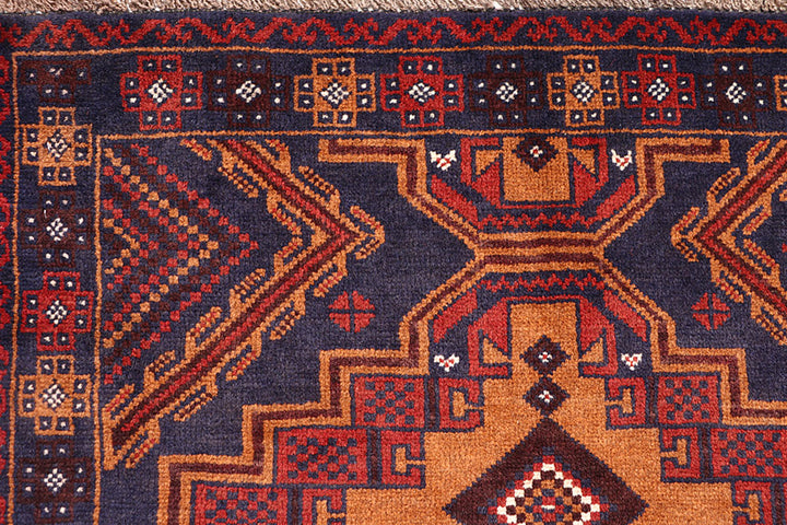 Light Slate Grey Baluchi 3' 3 x 5' 11 - No. 64308 - ALRUG Rug Store