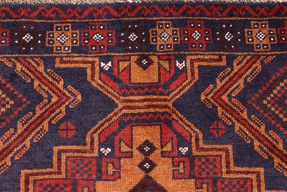 Light Slate Grey Baluchi 3' 3 x 5' 11 - No. 64308 - ALRUG Rug Store