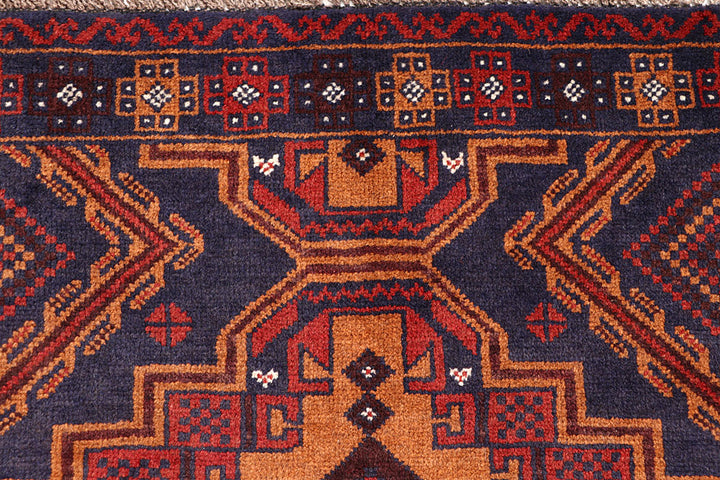 Light Slate Grey Baluchi 3' 3 x 5' 11 - No. 64308 - ALRUG Rug Store