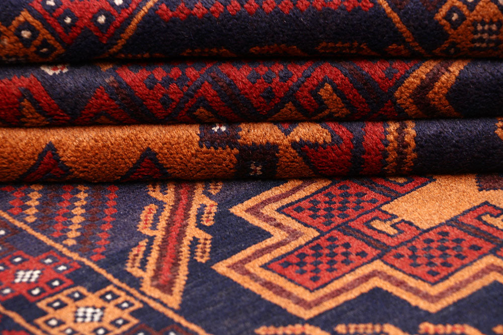 Light Slate Grey Baluchi 3' 3 x 5' 11 - No. 64308 - ALRUG Rug Store