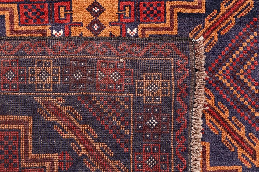 Light Slate Grey Baluchi 3' 3 x 5' 11 - No. 64308 - ALRUG Rug Store