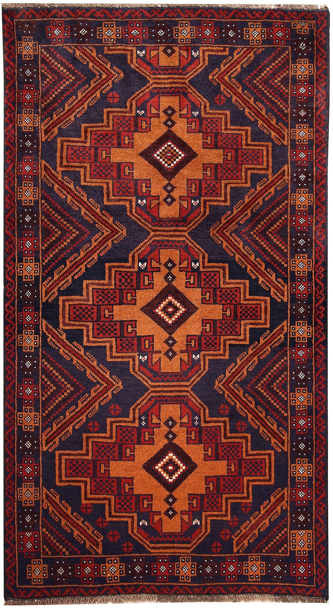 Light Slate Grey Baluchi 3' 3 x 5' 11 - No. 64308 - ALRUG Rug Store