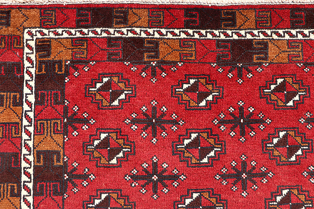 Firebrick Baluchi 3' 3 x 5' 11 - No. 64309 - ALRUG Rug Store