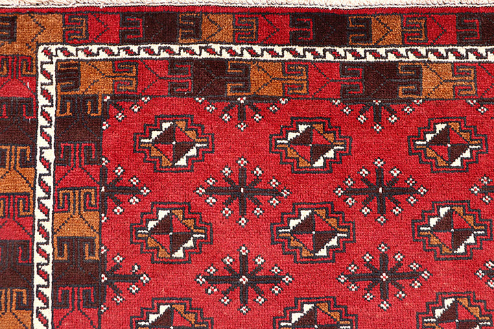 Firebrick Baluchi 3' 3 x 5' 11 - No. 64309 - ALRUG Rug Store