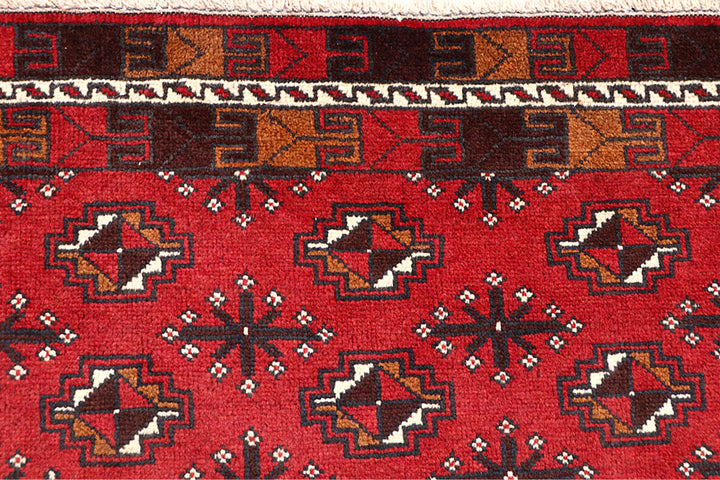 Firebrick Baluchi 3' 3 x 5' 11 - No. 64309 - ALRUG Rug Store