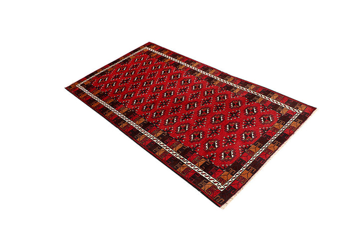 Firebrick Baluchi 3' 3 x 5' 11 - No. 64309 - ALRUG Rug Store