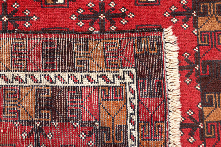 Firebrick Baluchi 3' 3 x 5' 11 - No. 64309 - ALRUG Rug Store