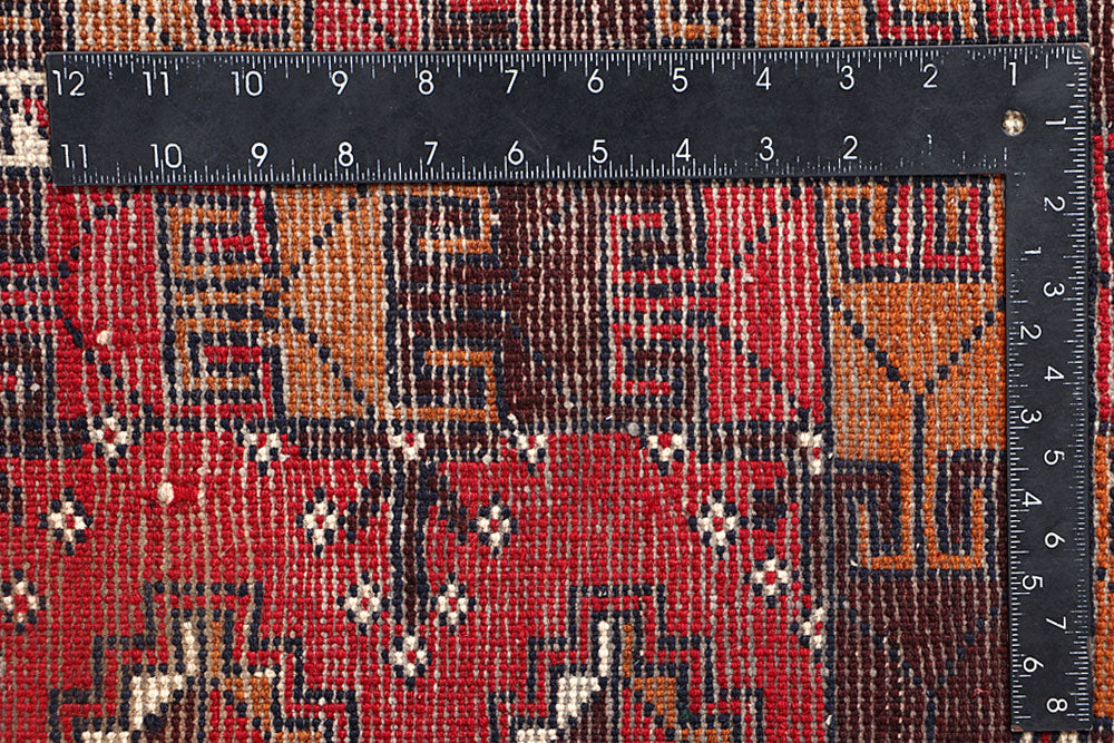 Firebrick Baluchi 3' 3 x 5' 11 - No. 64309 - ALRUG Rug Store