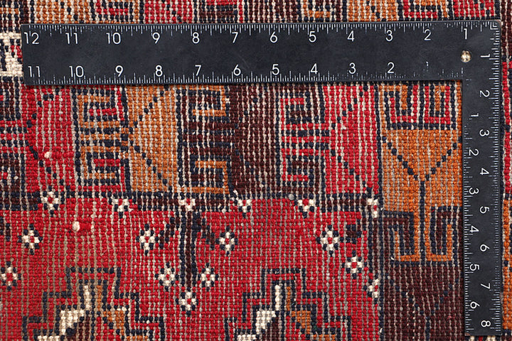 Firebrick Baluchi 3' 3 x 5' 11 - No. 64309 - ALRUG Rug Store
