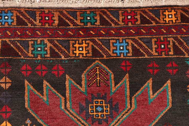 Slate Grey Baluchi 3' 7 x 6' - No. 64310 - ALRUG Rug Store