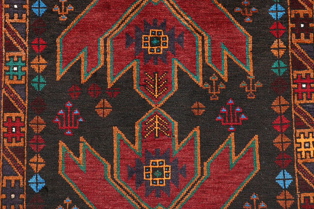 Slate Grey Baluchi 3' 7 x 6' - No. 64310 - ALRUG Rug Store