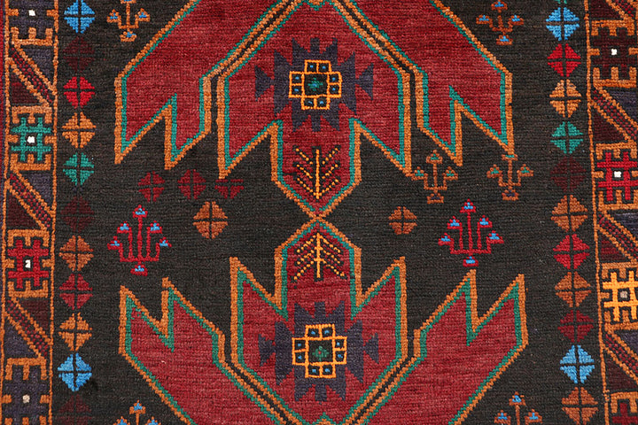 Slate Grey Baluchi 3' 7 x 6' - No. 64310 - ALRUG Rug Store