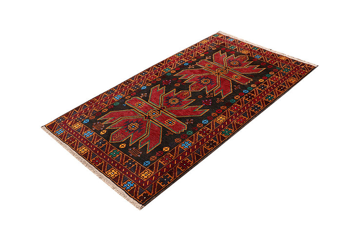 Slate Grey Baluchi 3' 7 x 6' - No. 64310 - ALRUG Rug Store