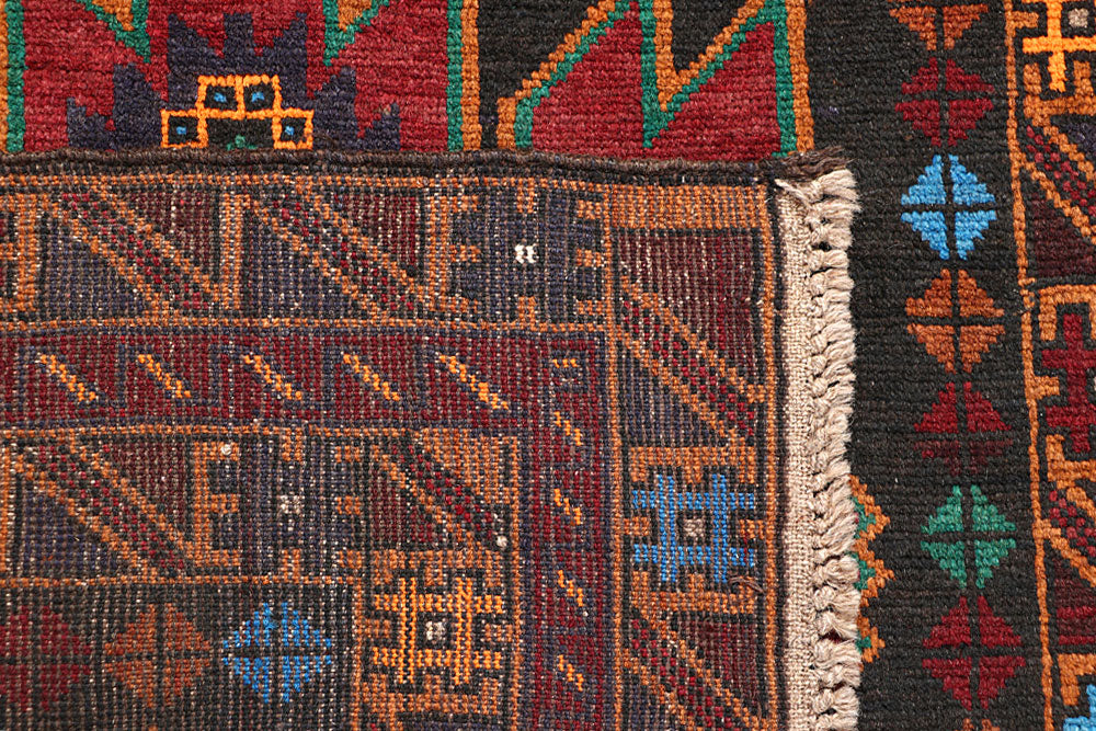 Slate Grey Baluchi 3' 7 x 6' - No. 64310 - ALRUG Rug Store