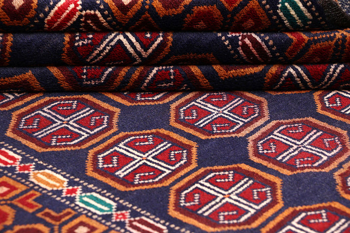 Dark Blue Baluchi 3'  7" x 6'  3" - No. QA27572
