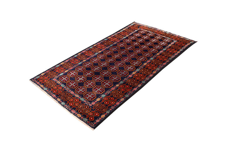 Dark Blue Baluchi 3' 7 x 6' 3 - No. 64311 - ALRUG Rug Store