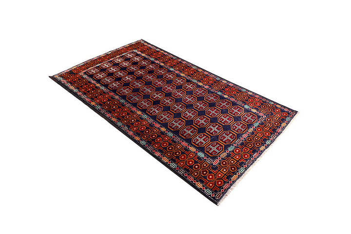 Dark Blue Baluchi 3'  7" x 6'  3" - No. QA27572