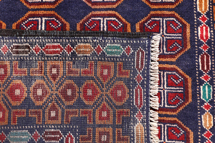 Dark Blue Baluchi 3' 7 x 6' 3 - No. 64311 - ALRUG Rug Store