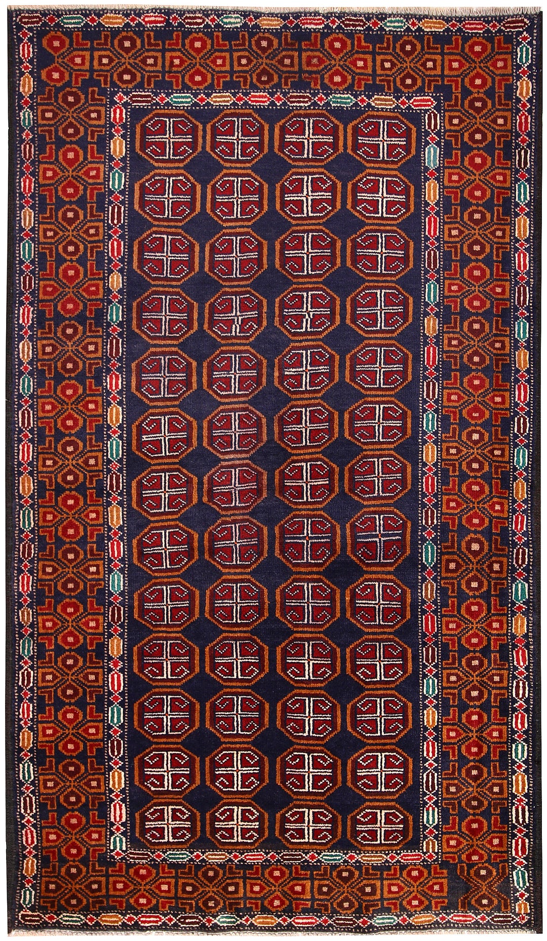 Dark Blue Baluchi 3' 7 x 6' 3 - No. 64311 - ALRUG Rug Store