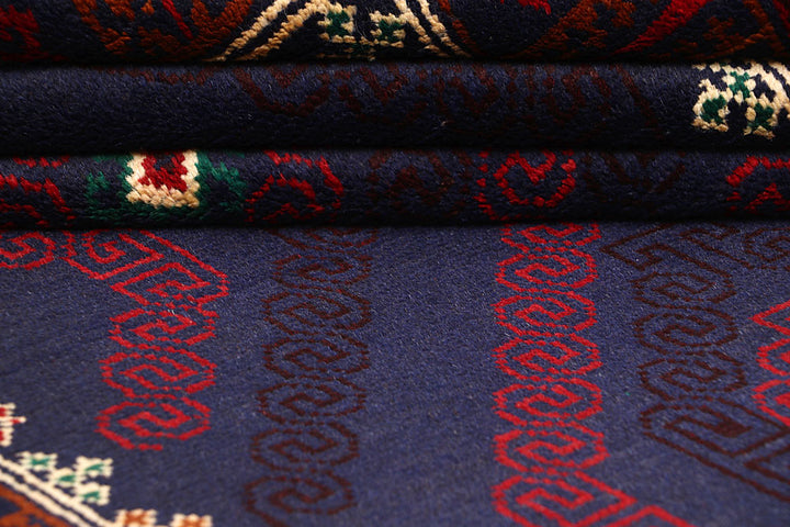 Dark Blue Baluchi 3' 7 x 6' 8 - No. 64314 - ALRUG Rug Store