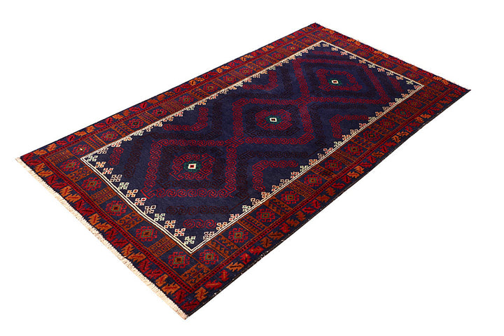 Dark Blue Baluchi 3' 7 x 6' 8 - No. 64314 - ALRUG Rug Store